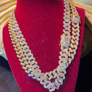 Elegant Gold two piece set 20 inch link chains